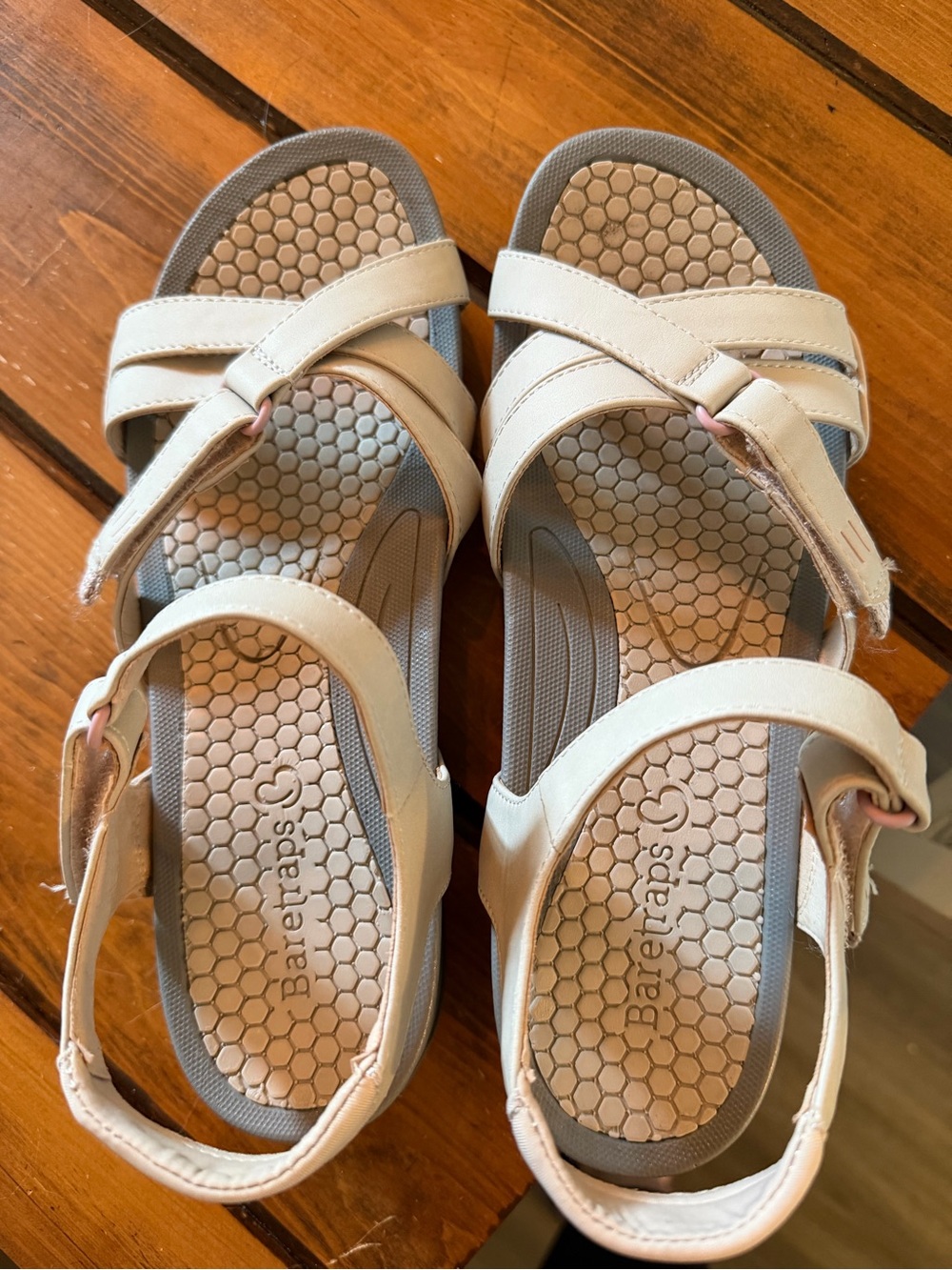 BareTraps Beige Strappy Sandals